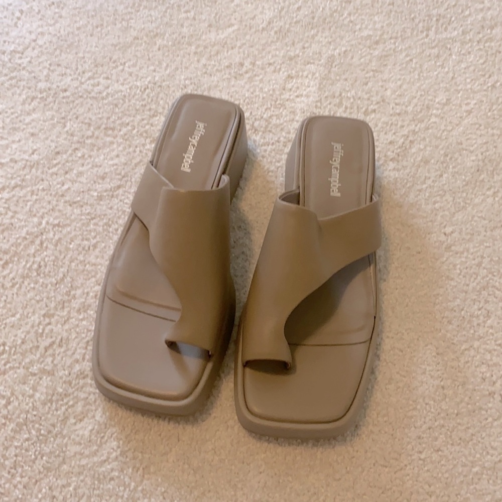 Never worn Jeffery Campbell slides